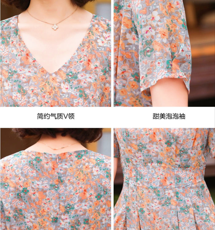 Temperament chiffon dress tender long dress for women