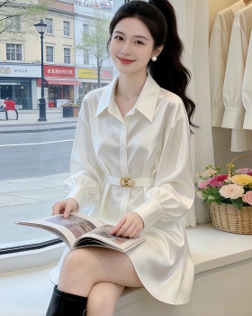 France style lazy shirt long sleeve profession casual pants