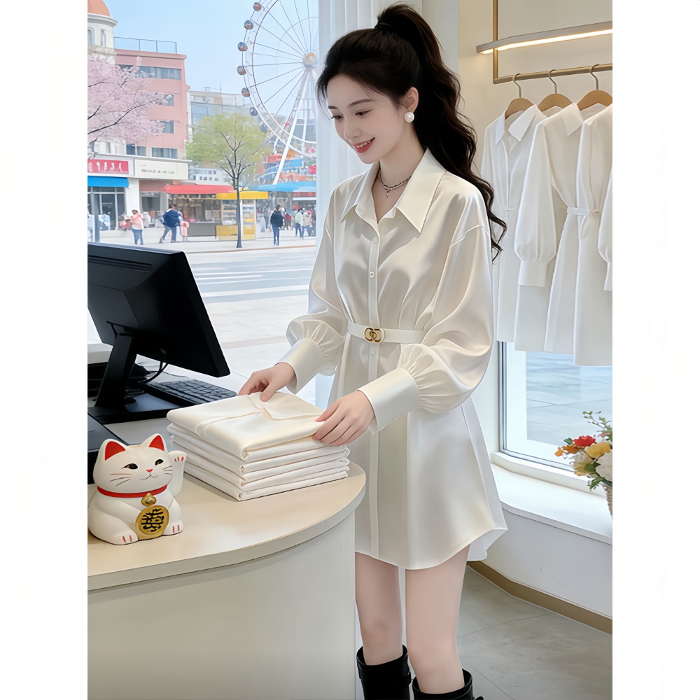 France style lazy shirt long sleeve profession casual pants