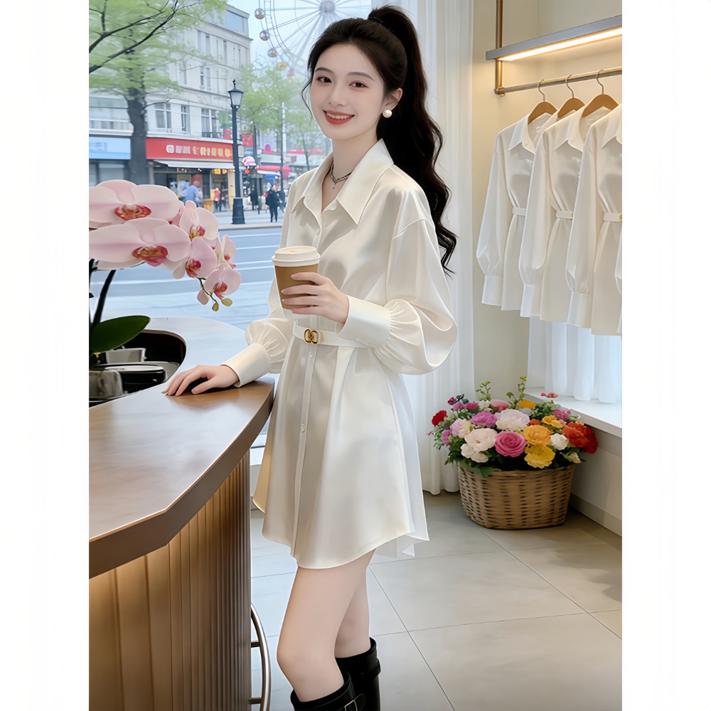 France style lazy shirt long sleeve profession casual pants