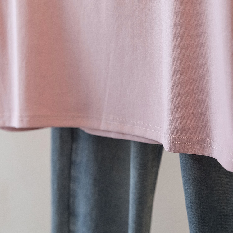 V-neck short sleeve tops show young T-shirt for women