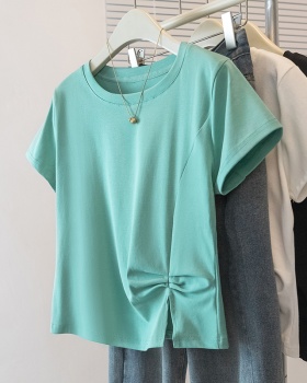 Short sleeve large yard T-shirt fat sister tops for women