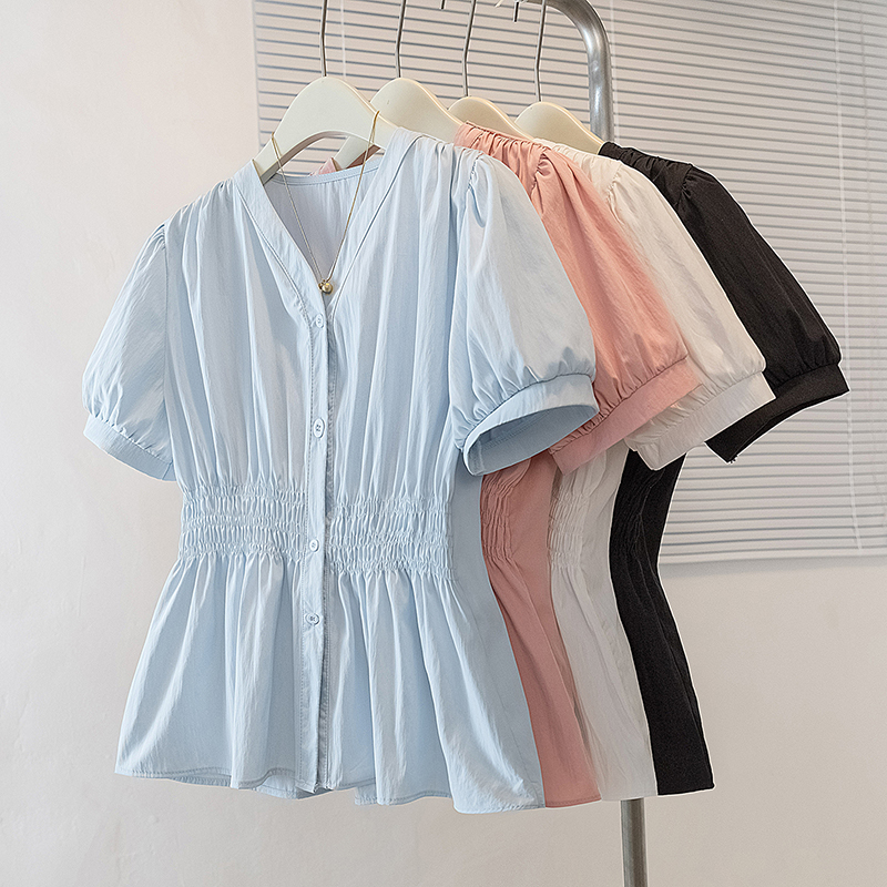 Summer Korean style shirt large yard tops for women