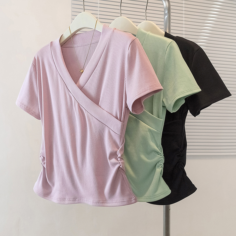 Large yard fat sister T-shirt show young tops for women