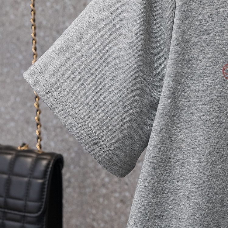 Simple short sleeve T-shirt all-match slim tops for women