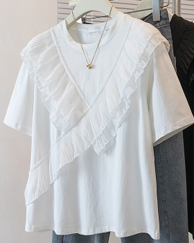 Simple short sleeve tops Casual T-shirt for women