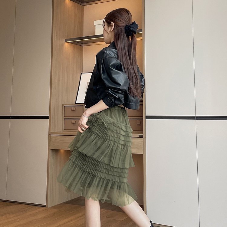 Slim spring and summer Korean style long skirt for women