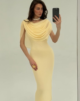 Pure European style party slim elegant dress