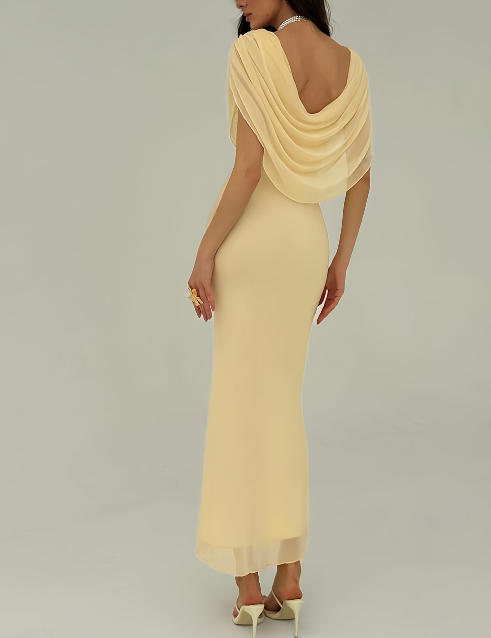 Pure European style party slim elegant dress