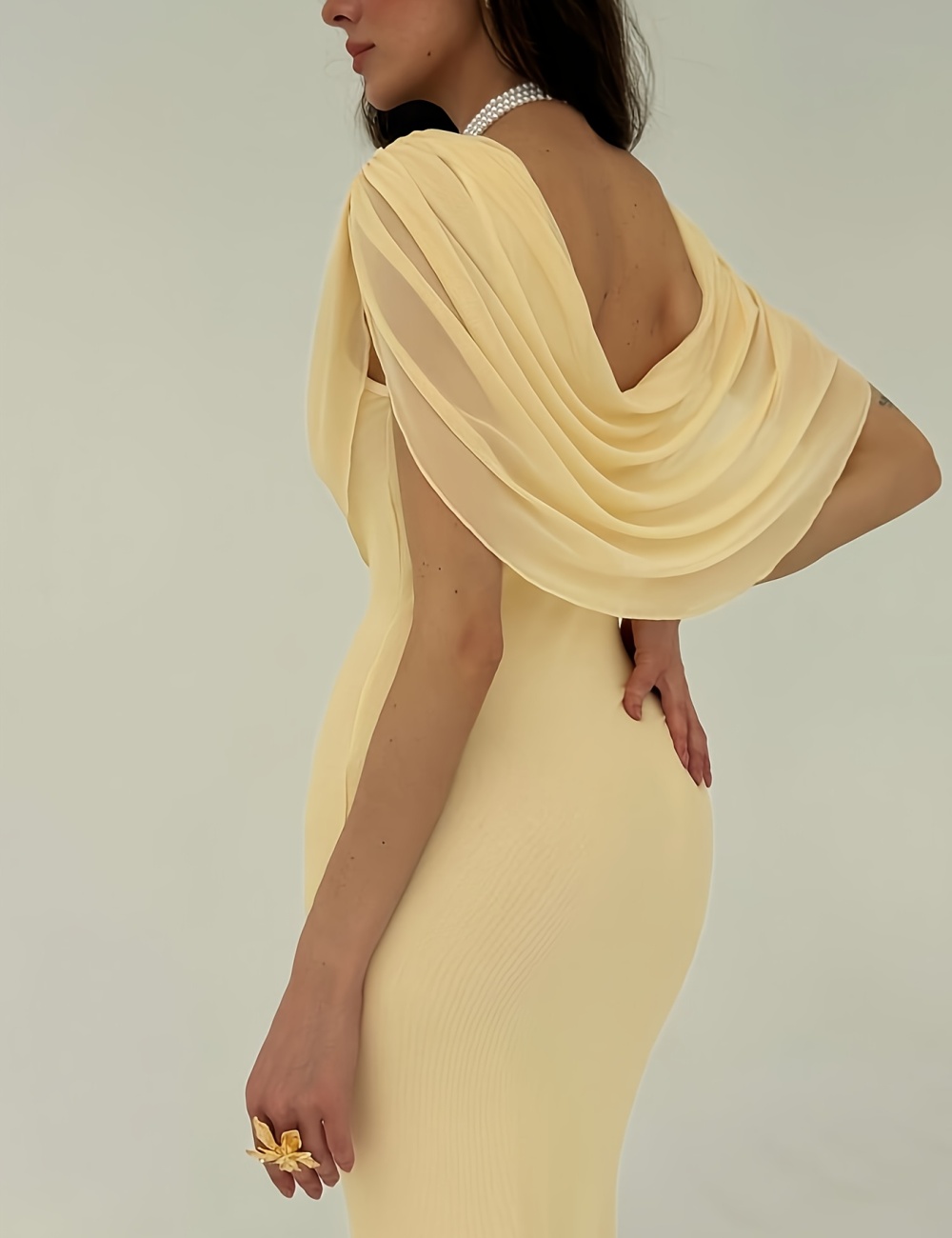 Pure European style party slim elegant dress