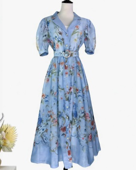 France style dress spring and summer long dress