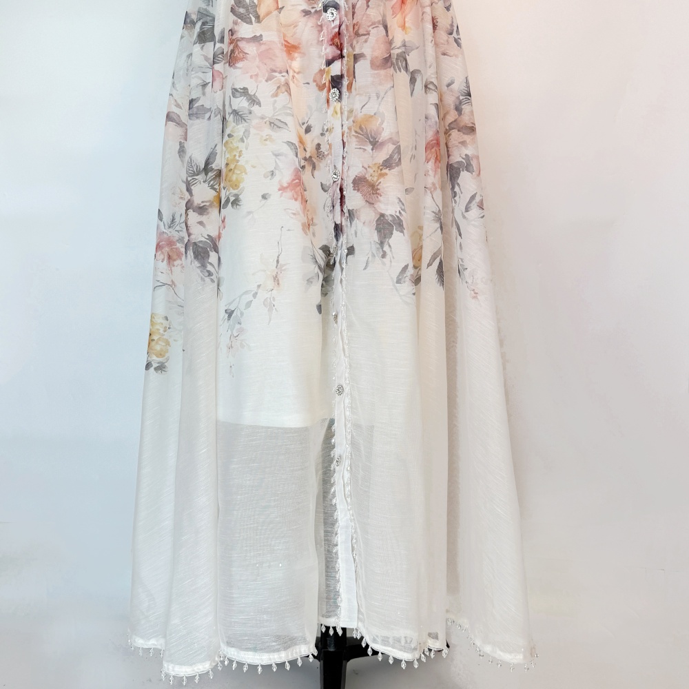 Retro court style long dress