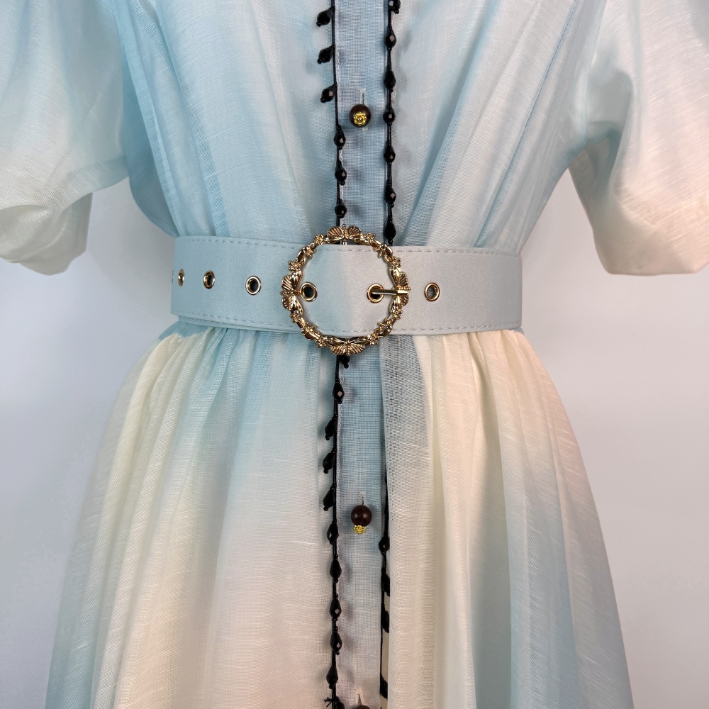 Retro court style long dress