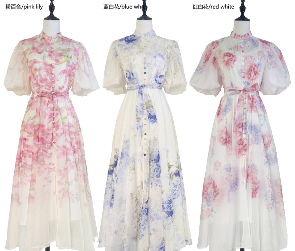 Inside the ride long dress France style dress