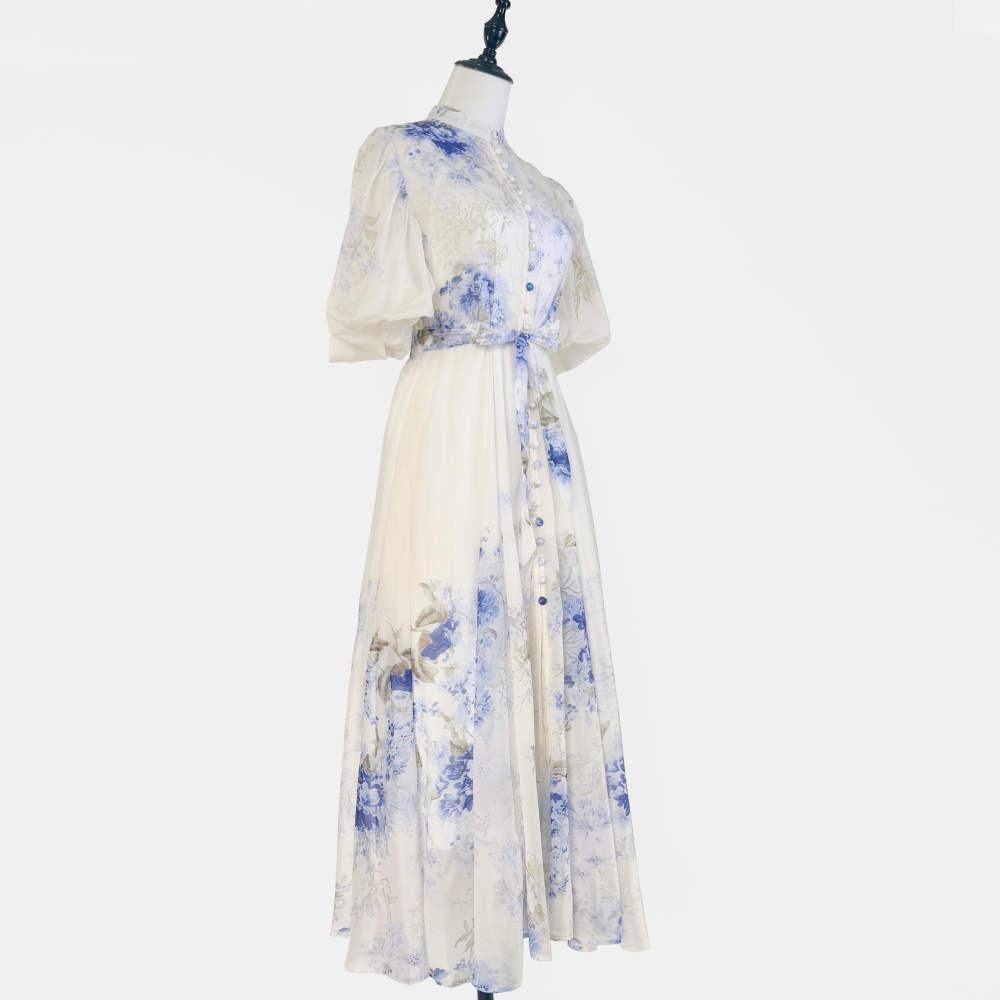 Inside the ride long dress France style dress