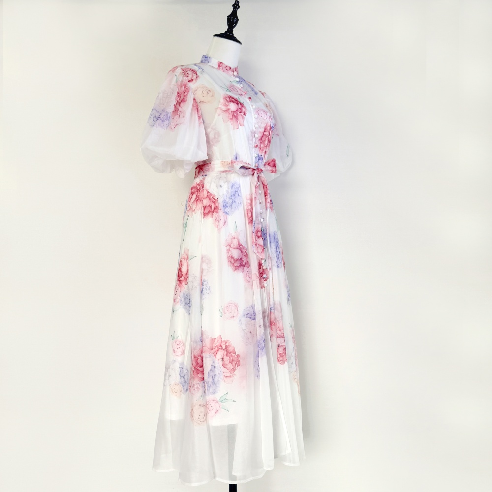 Inside the ride long dress France style dress