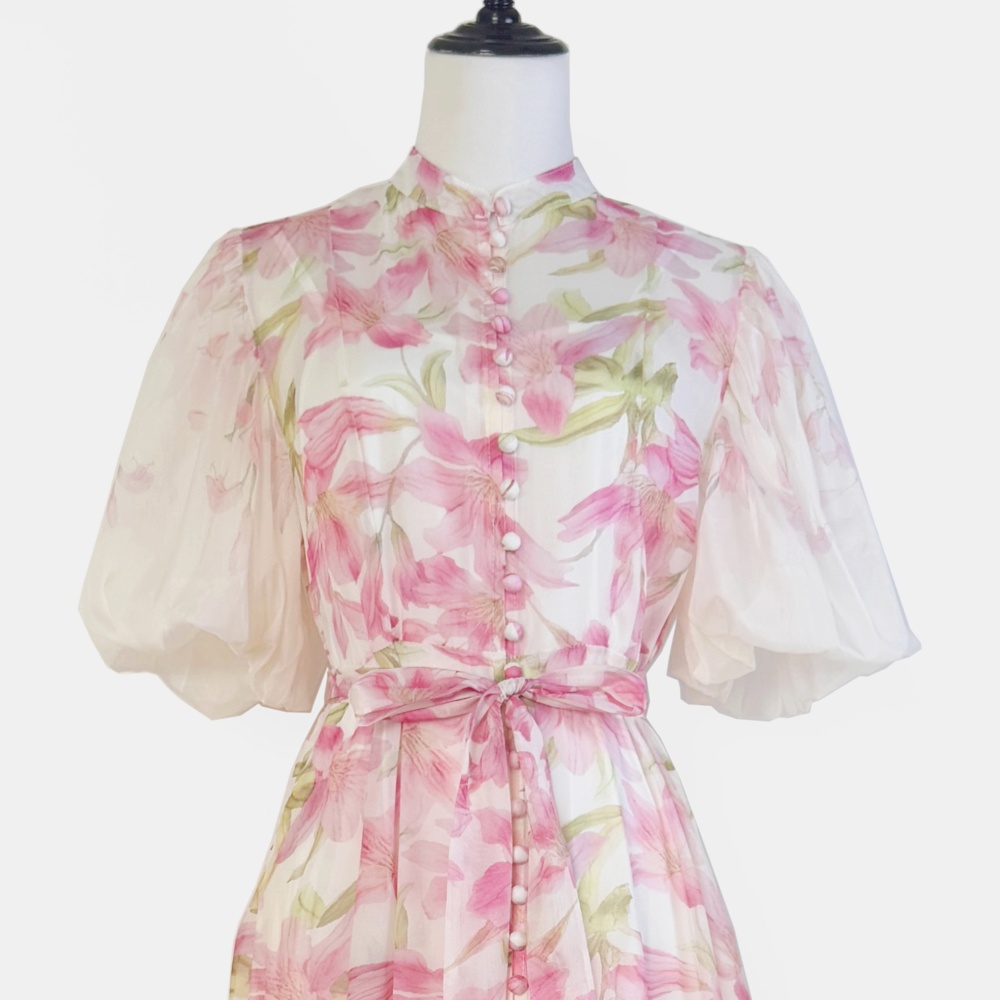 Inside the ride long dress France style dress