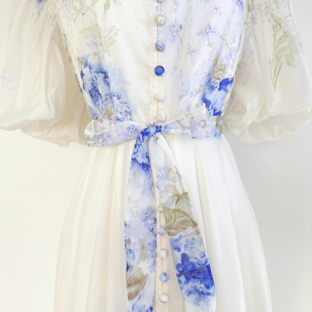 Inside the ride long dress France style dress