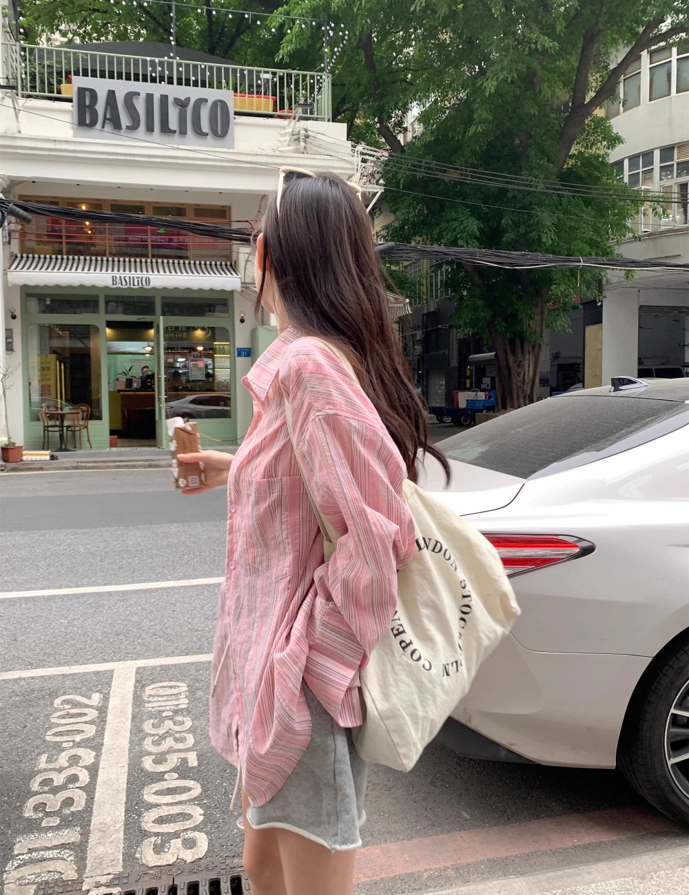 Thin sunscreen shirt spring and summer stripe tops