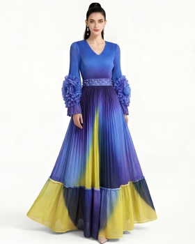 Printing Bohemian beach dress