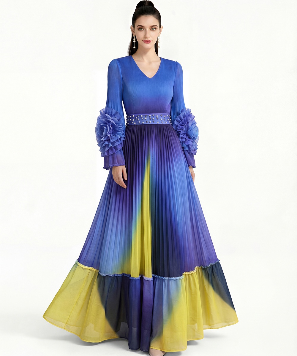 Printing Bohemian beach dress