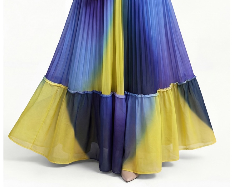 Printing Bohemian beach dress