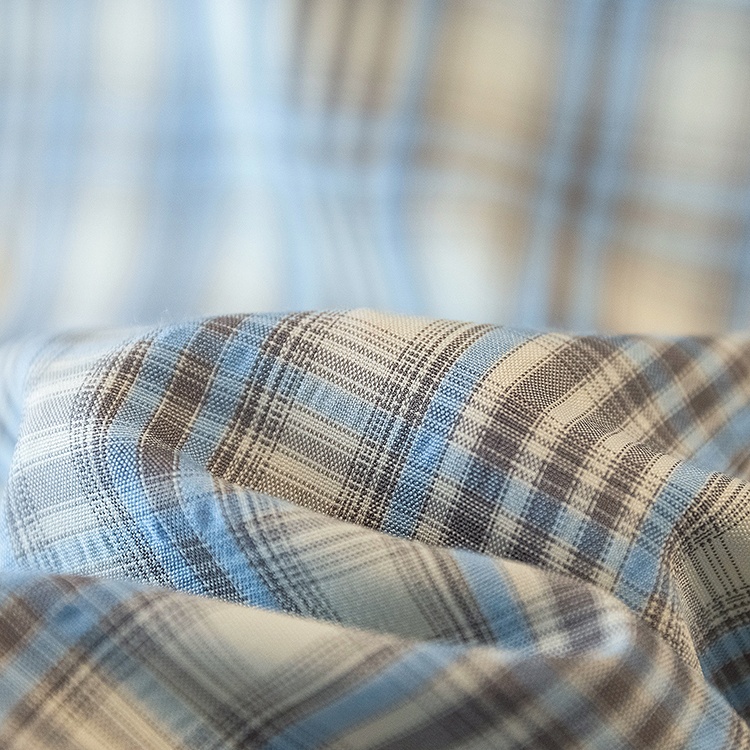 Plaid large yard tops slim lapel shirt for women