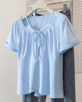 Summer large yard T-shirt pure fresh tops for women