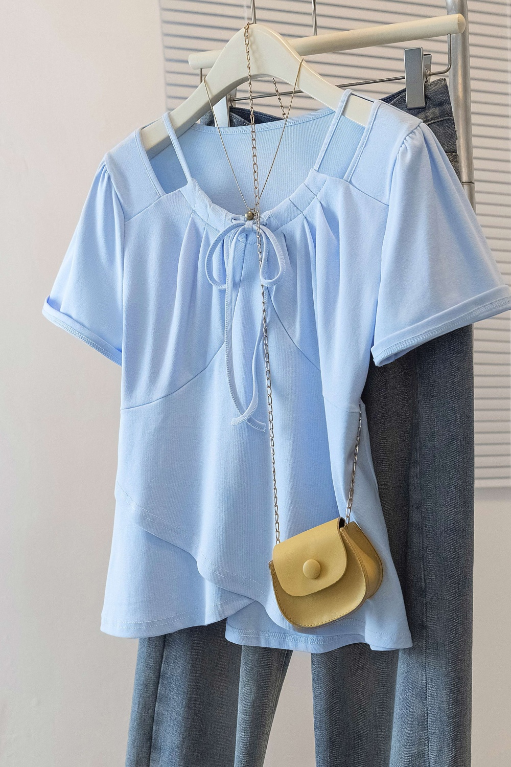 Summer large yard T-shirt pure fresh tops for women