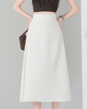 Korean style black all-match large yard skirt