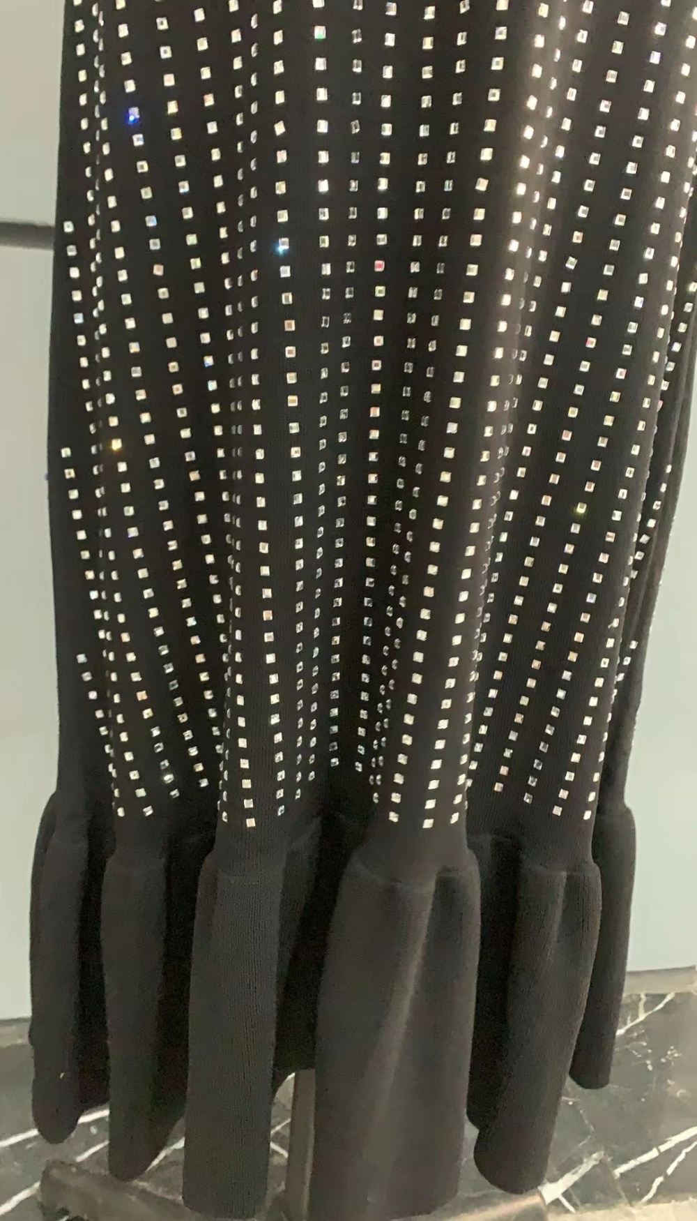 France style vest round neck long dress for women