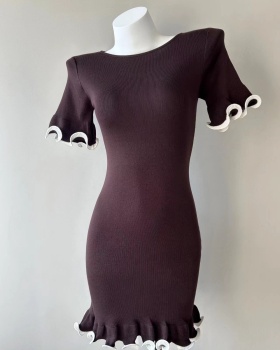 Light luxury European style T-back mermaid dress for women