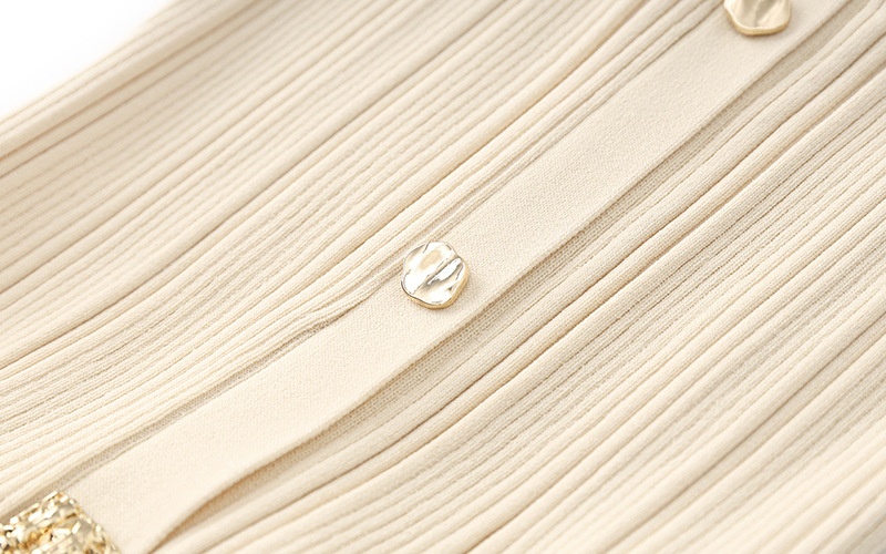 Split long summer knitted sleeveless pinched waist dress