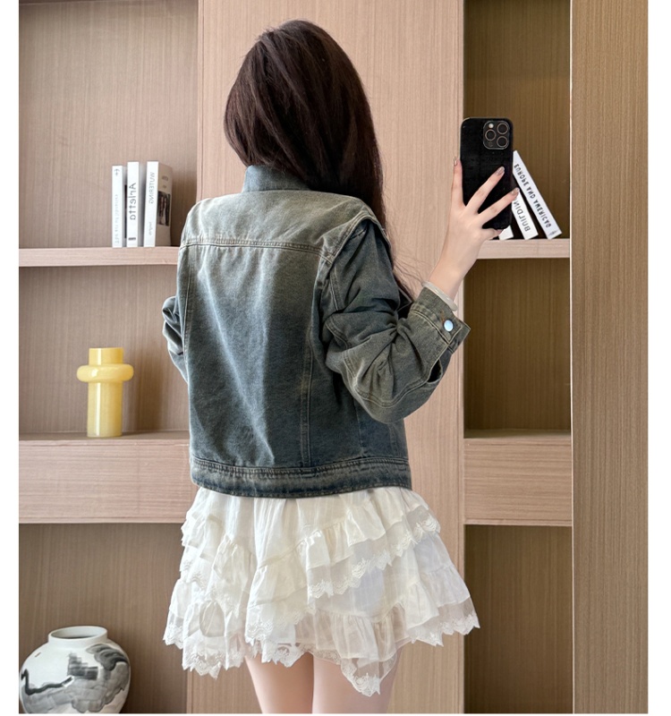 Show young commuting work clothing denim jacket for women