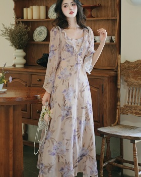 Vacation temperament seaside irregular dress