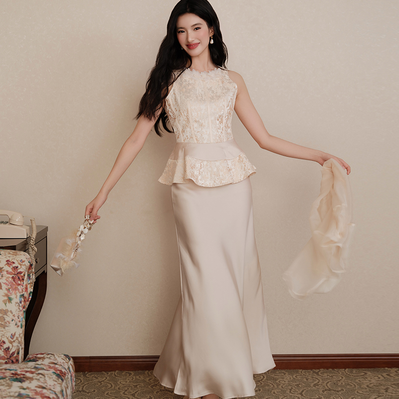 Jacquard cardigan bat sleeve tops 3pcs set