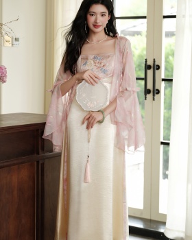 Chiffon France style long sleeve speaker sunscreen cardigan