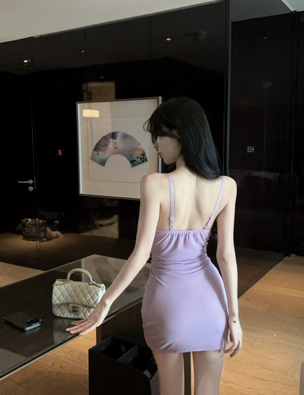 Alice hip package hip flowers enticement short sling dress