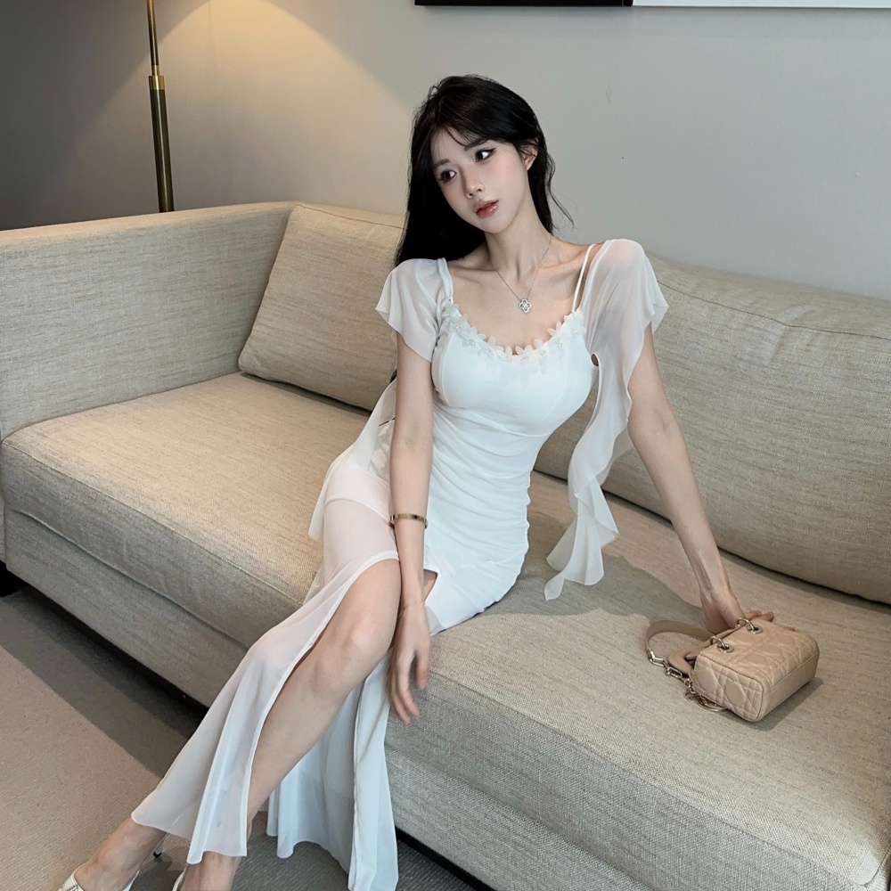 Split enticement dress vacation spicegirl long dress