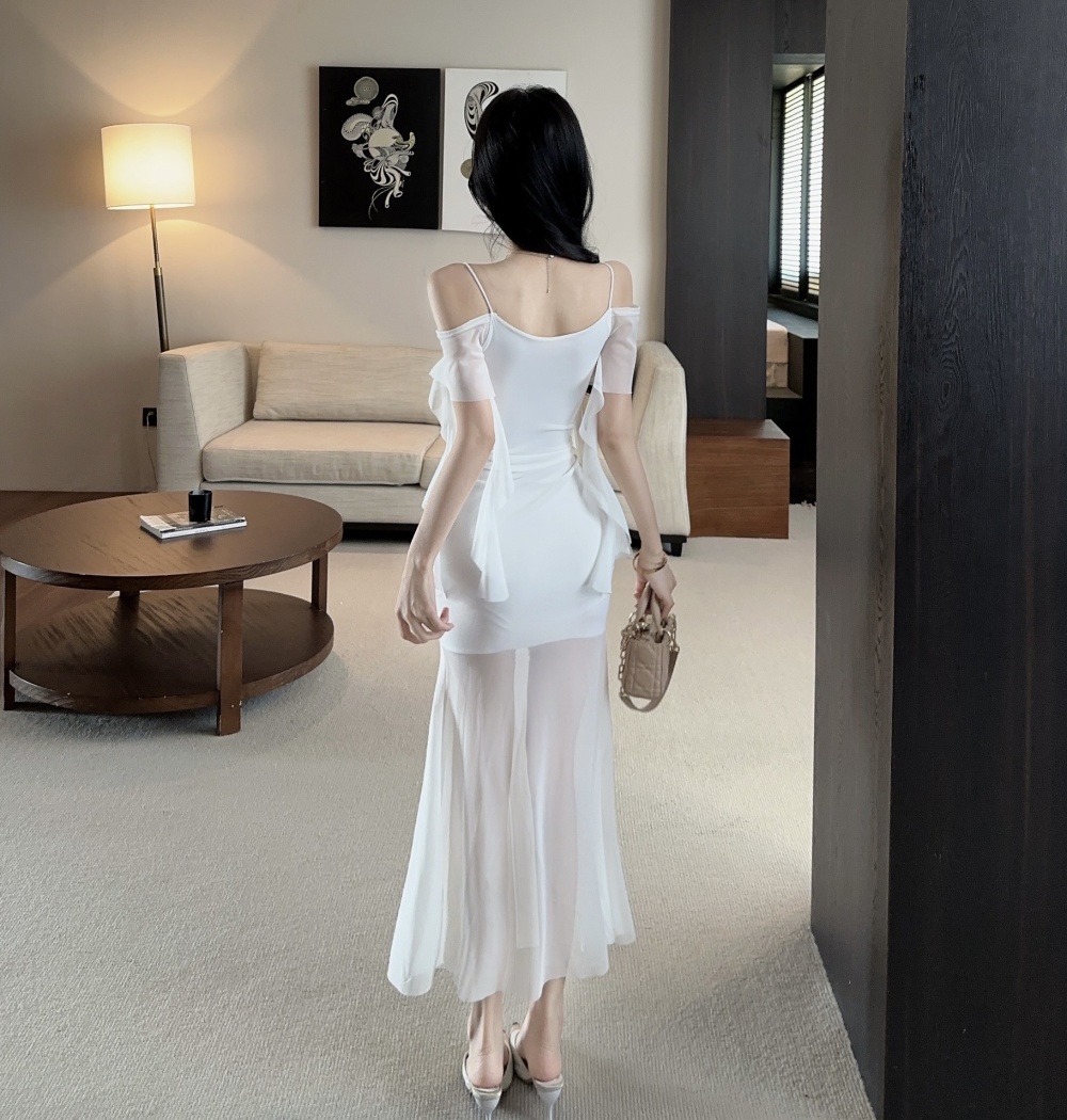 Split enticement dress vacation spicegirl long dress