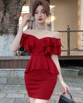 Nightclub sexy T-back package hip dress