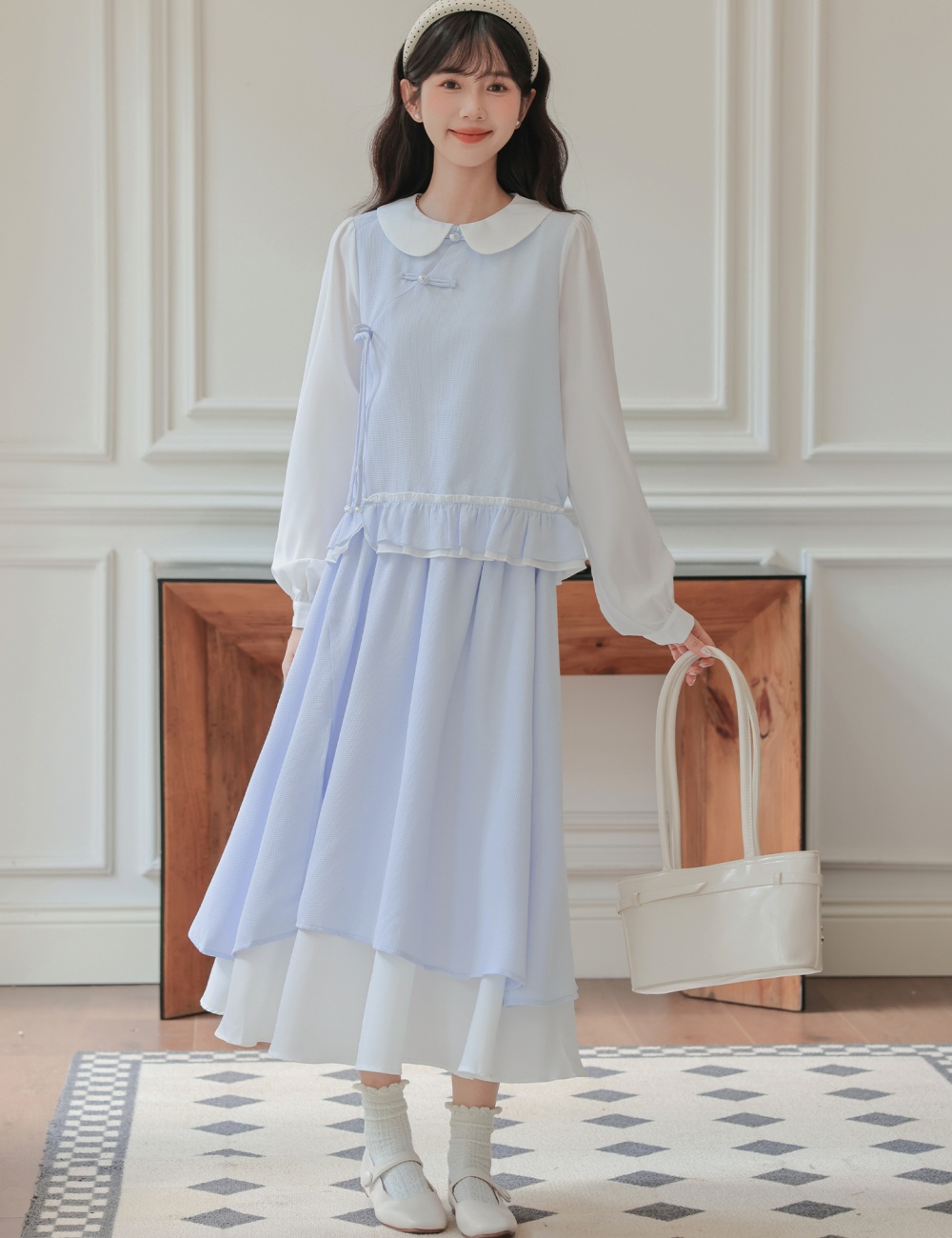 Commuting tender show young temperament skirt 2pcs set