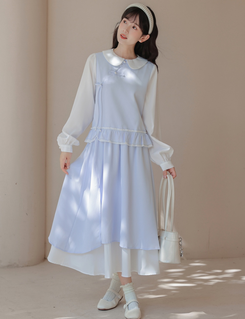 Commuting tender show young temperament skirt 2pcs set