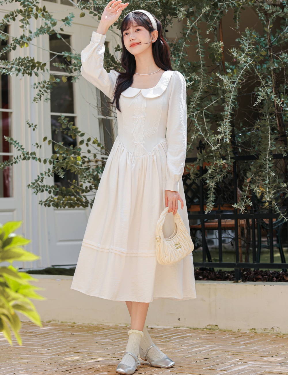 France style doll collar Sexy underwear long collar dress