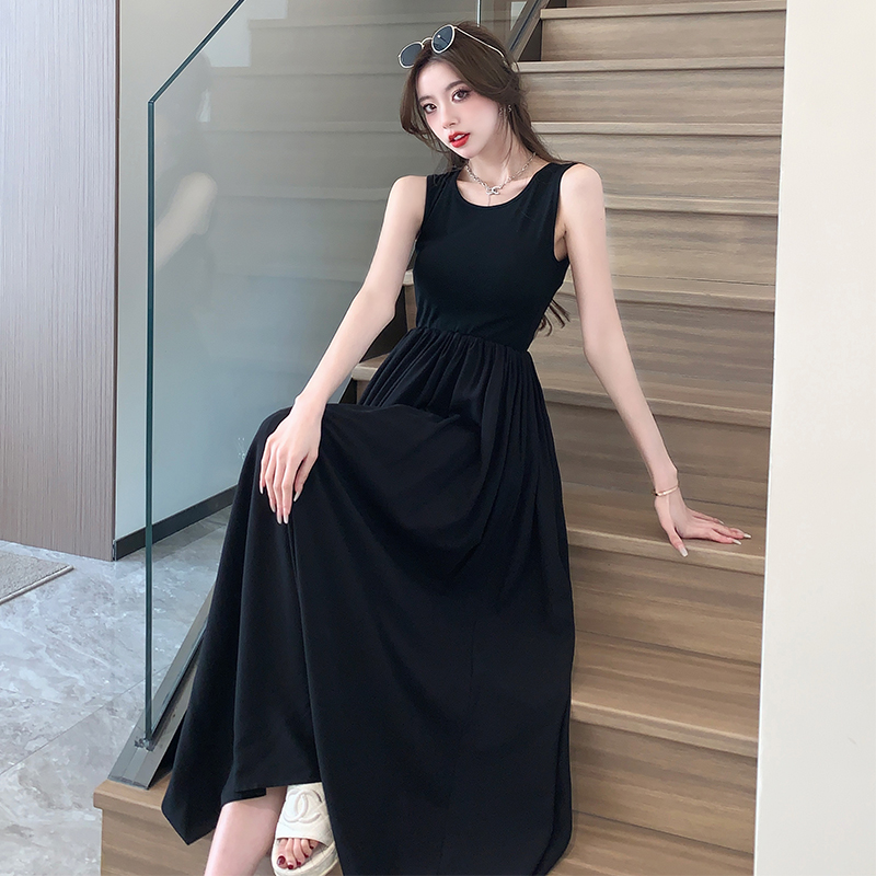 Spring and summer niche dress sleeveless vest for women