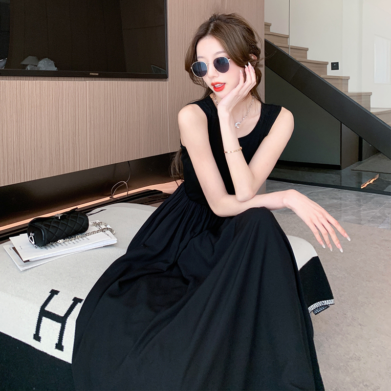 Spring and summer niche dress sleeveless vest for women