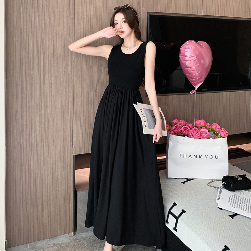 Spring and summer niche dress sleeveless vest for women