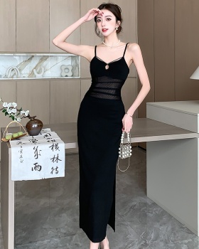 Spicegirl strap dress spring and summer long dress for women