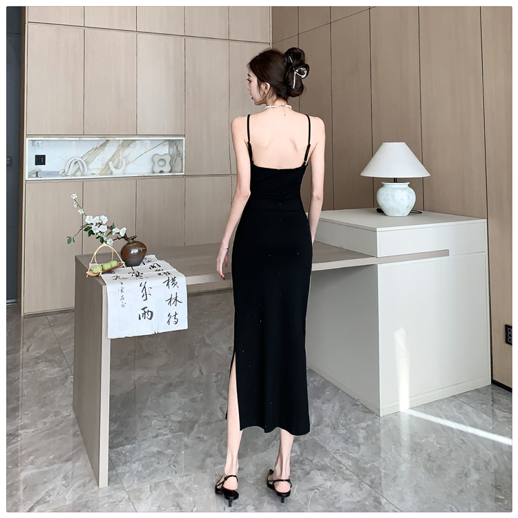 Spicegirl strap dress spring and summer long dress for women