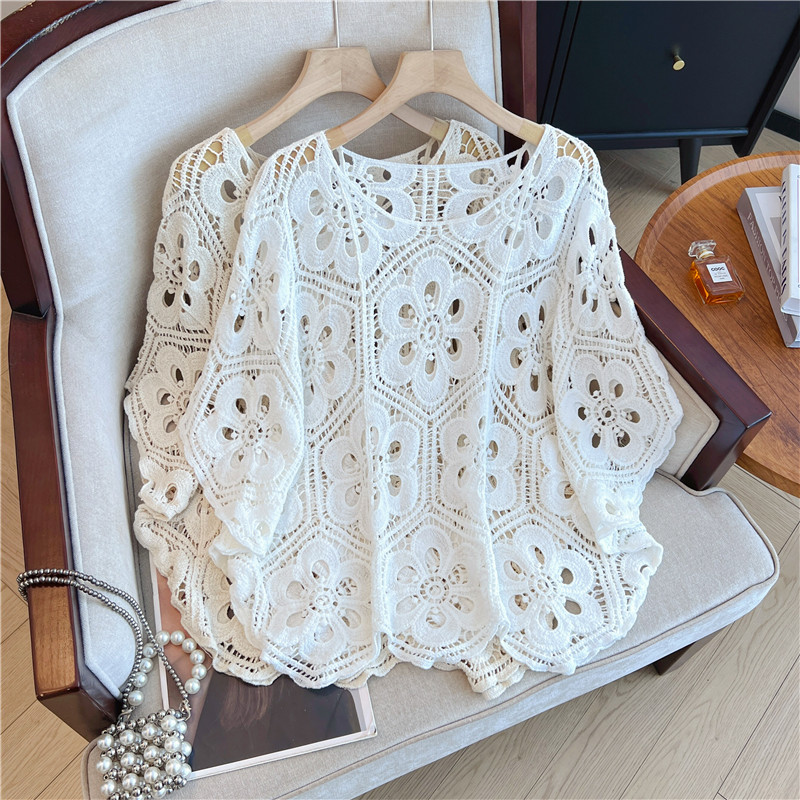 Large yard fat loose outside the ride bat sleeve tops